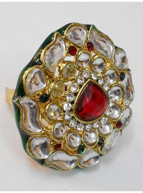 Kundan Finger Ring